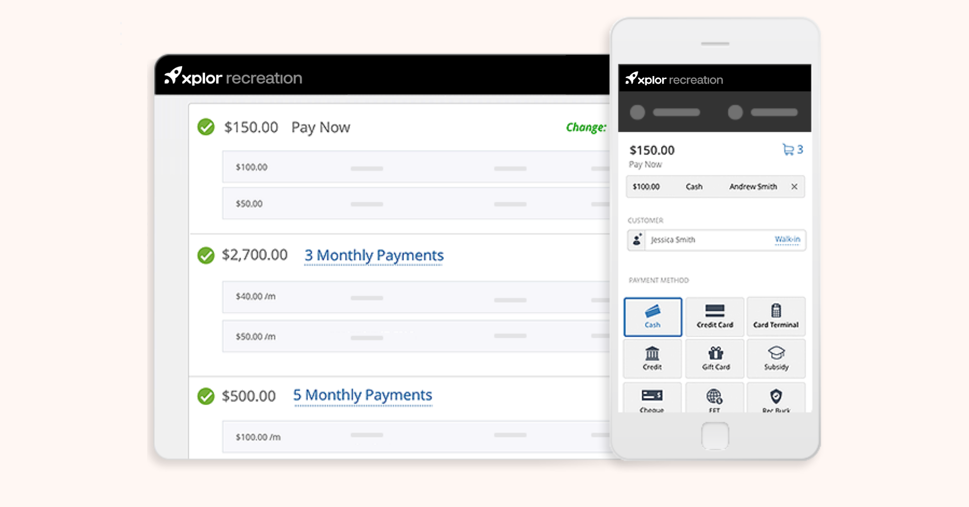 Payments with nextRec