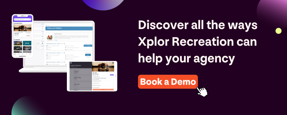 graphic encouraging people to book a demo of nextRec's recreation management software platform