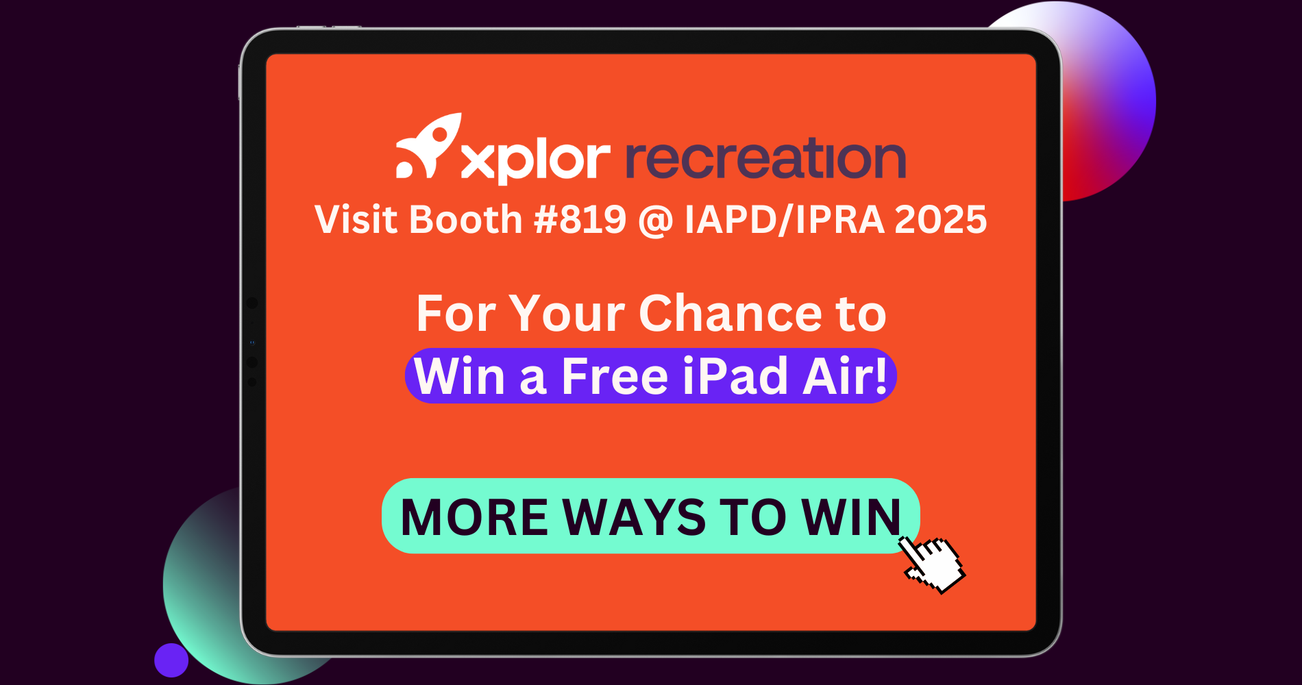 nextRecs IAPDIPRA 2025 conference iPad giveaway