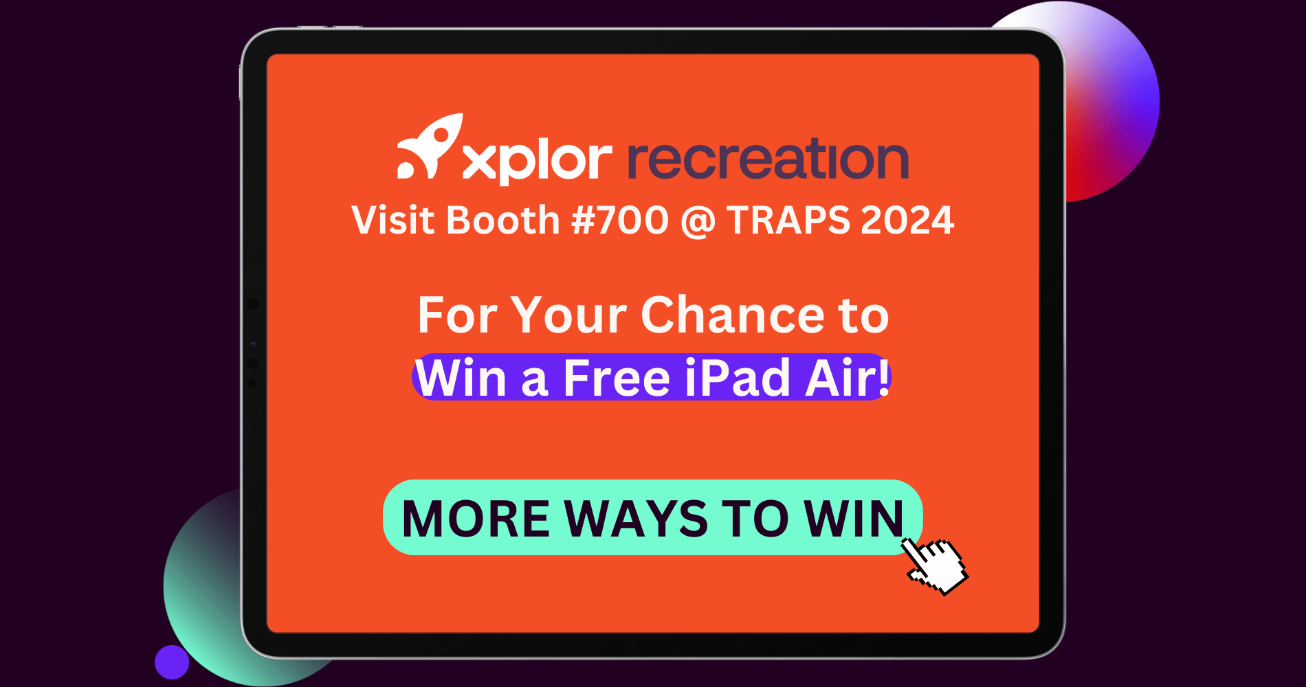 nextRecs TRAPS 2024 conference iPad giveaway